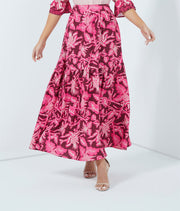 Printed Maxi Skirt - Femi9 EG