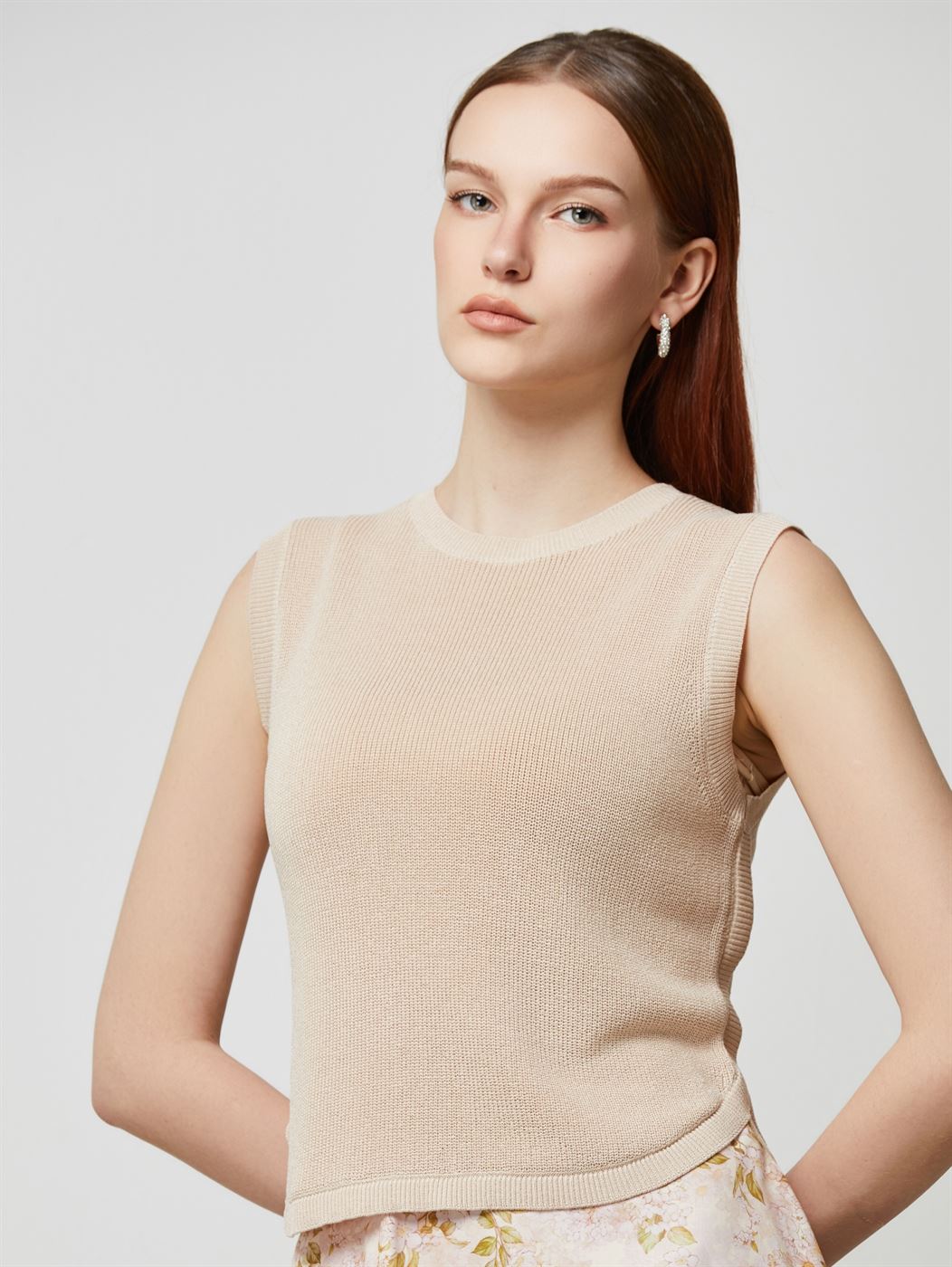 Ribbed Hem Knit Top - Femi9 EG