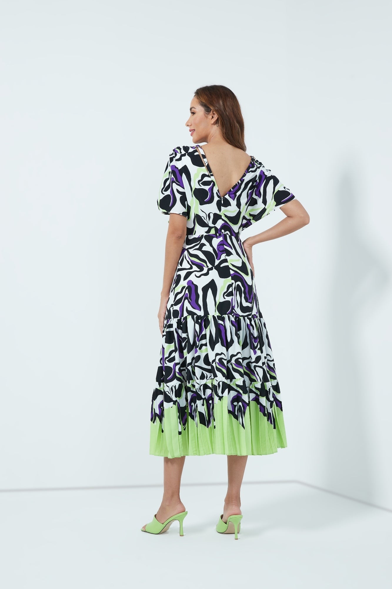 Printed Midi-Dress - Femi9 EG