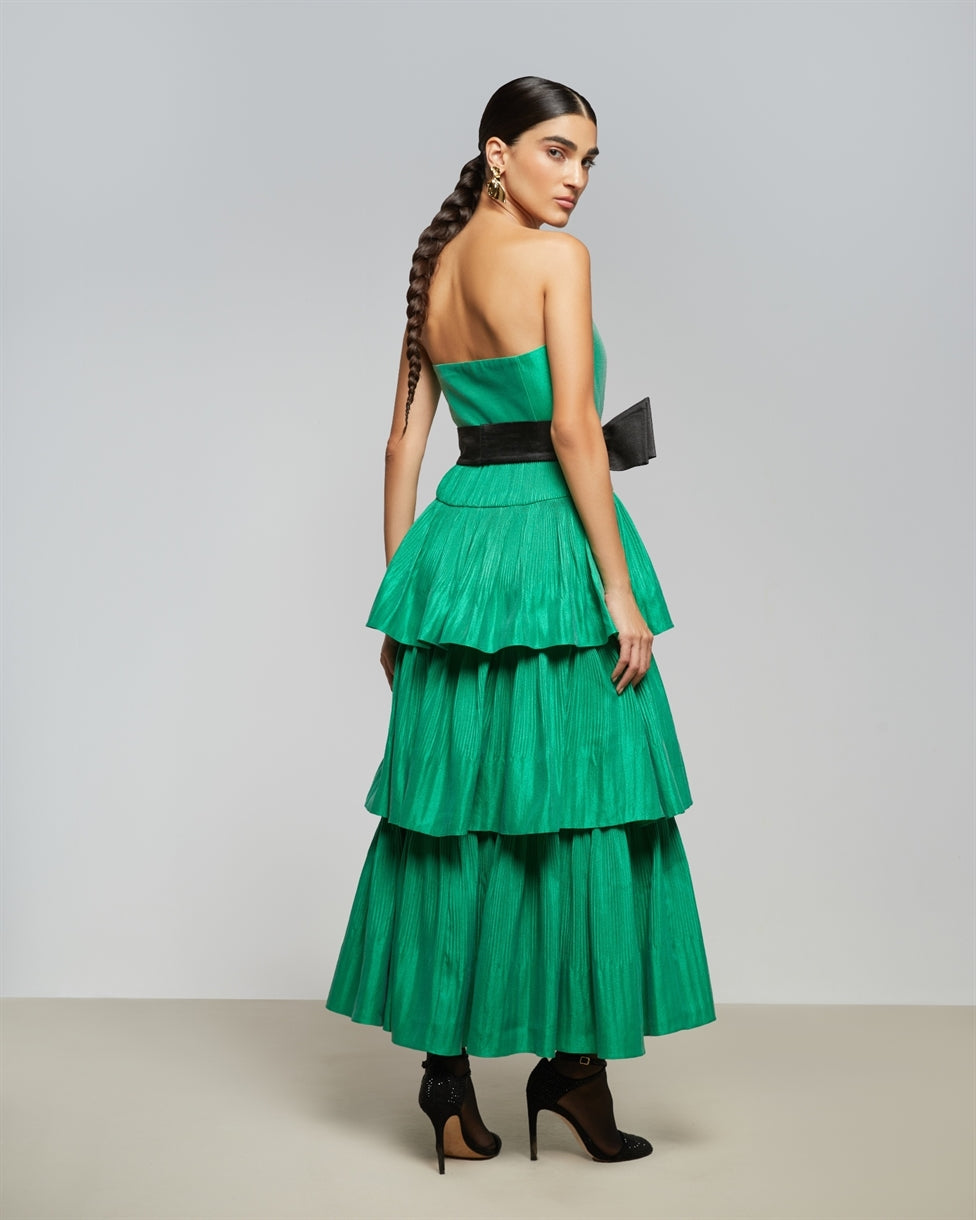Pleated Maxi Dress - Femi9 EG