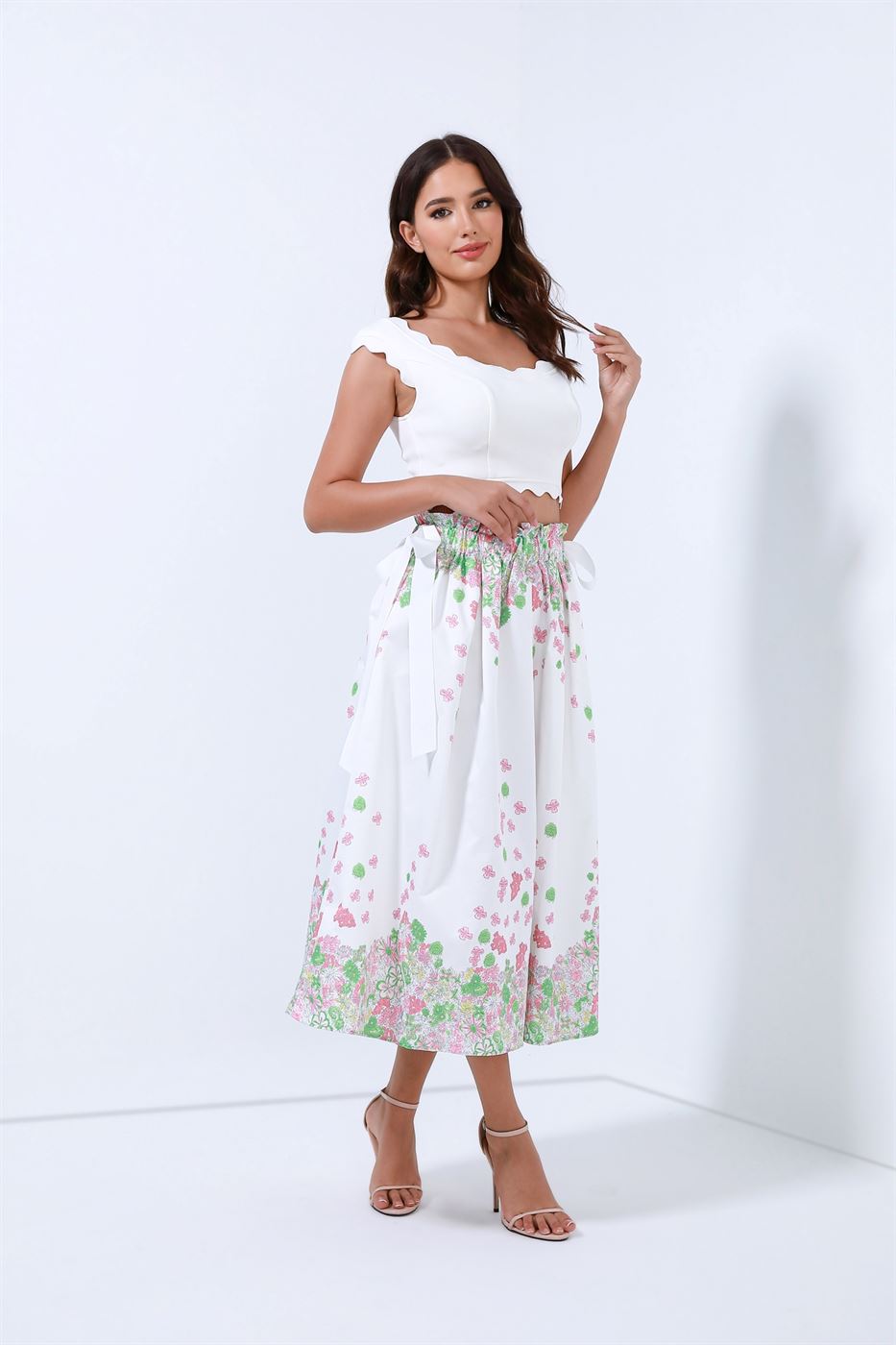 Placement Printed Skirt - Femi9 EG