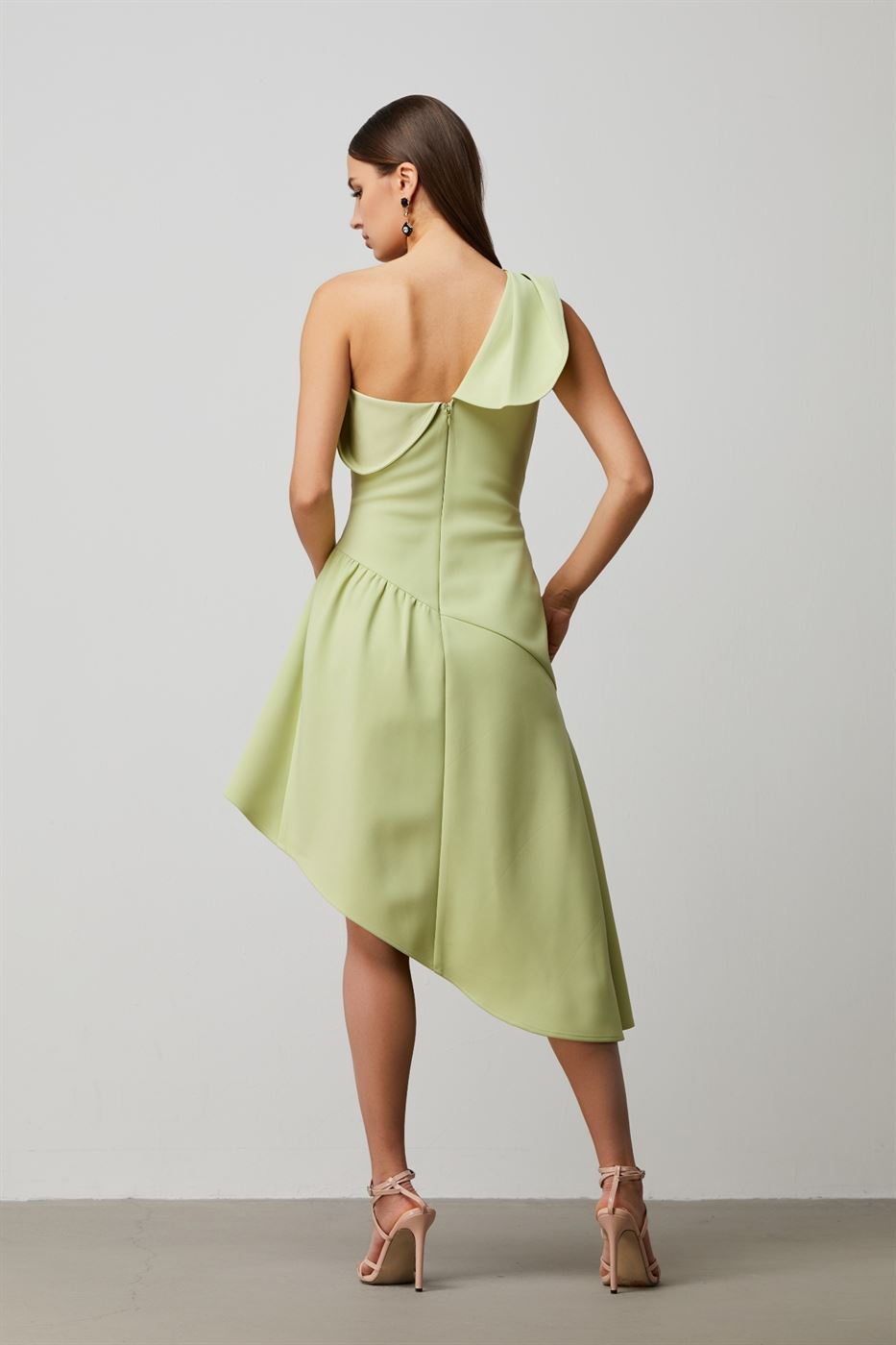 Asymmetrical One Shoulder Dress - Femi9 EG