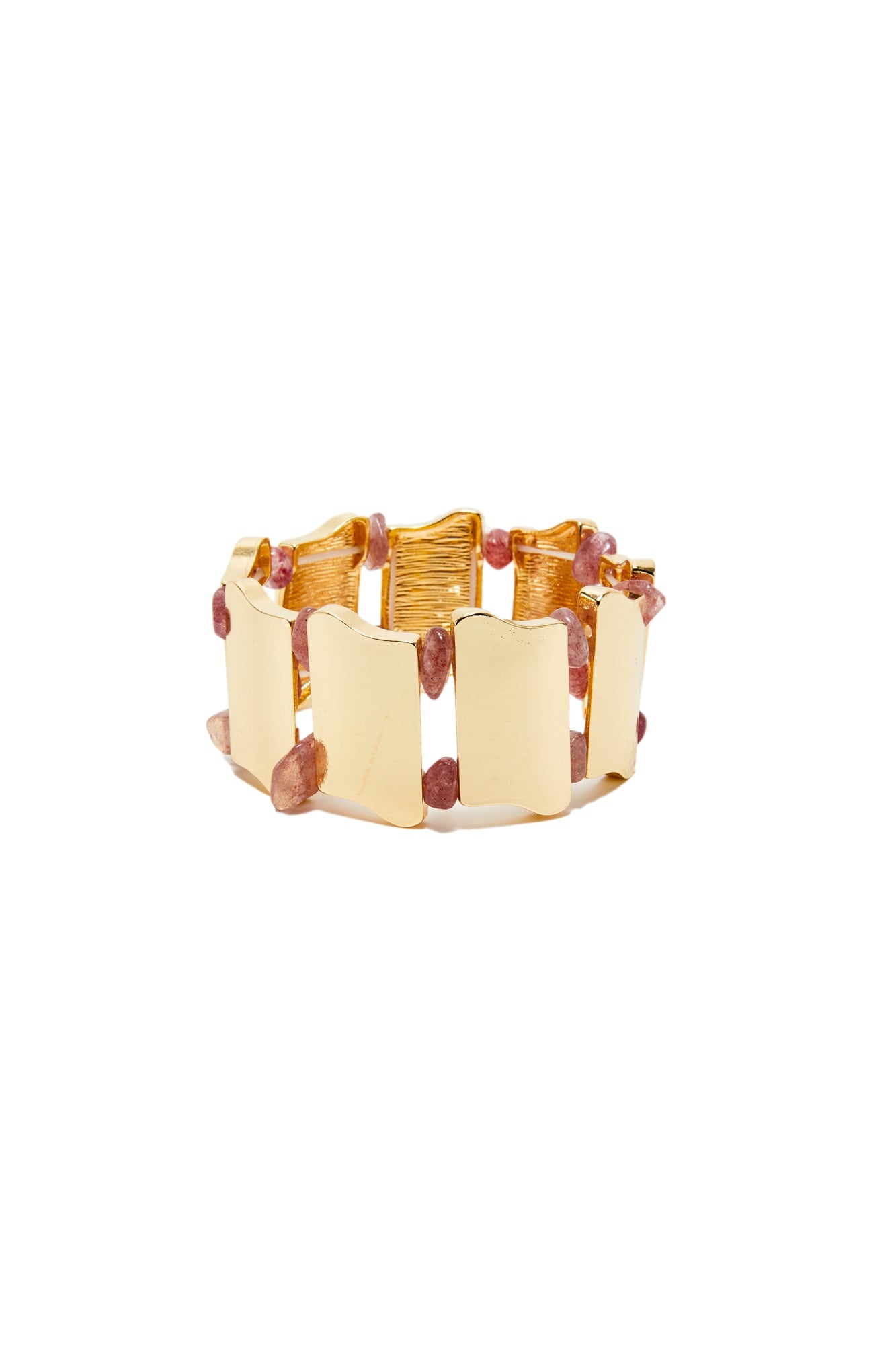 Slip On Gold And Pink Bracelet - Femi9 EG