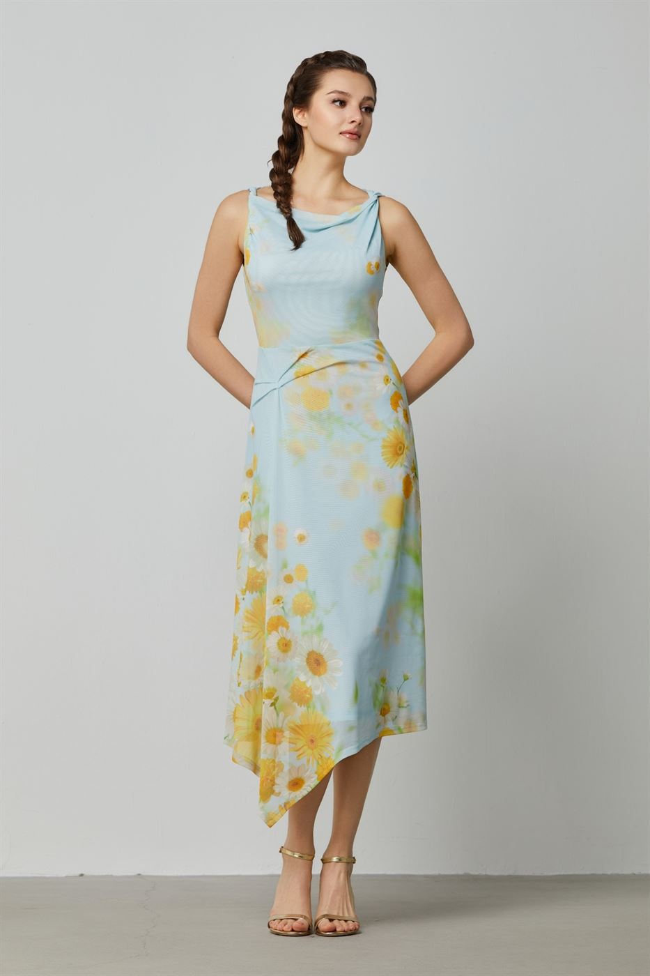 Printed Mesh Dress - Femi9 EG