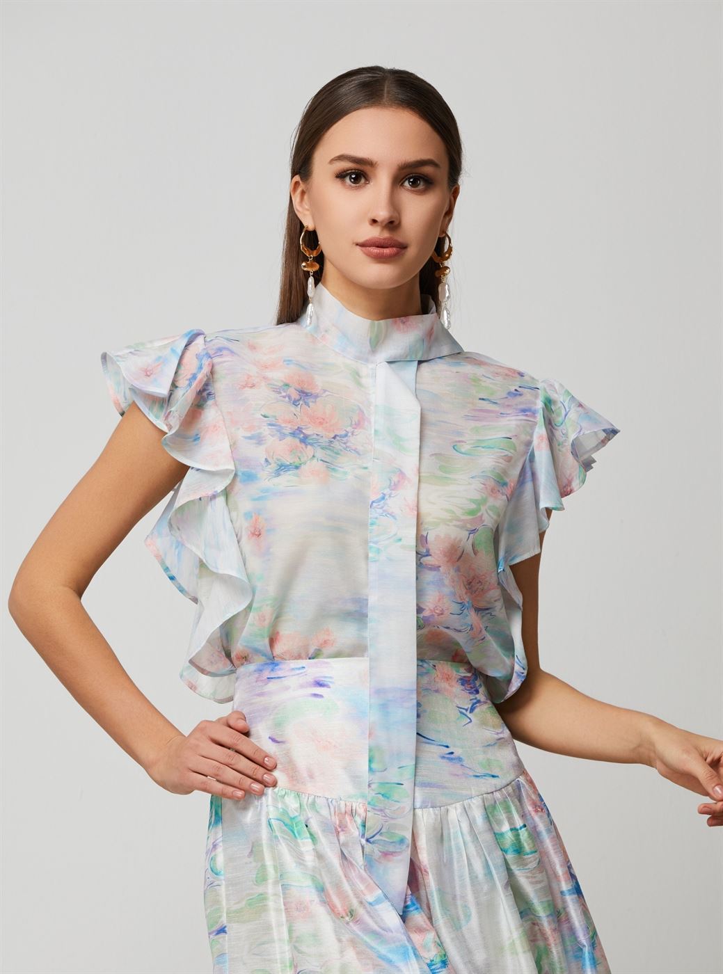 Printed Sleeveless Top - Femi9 EG