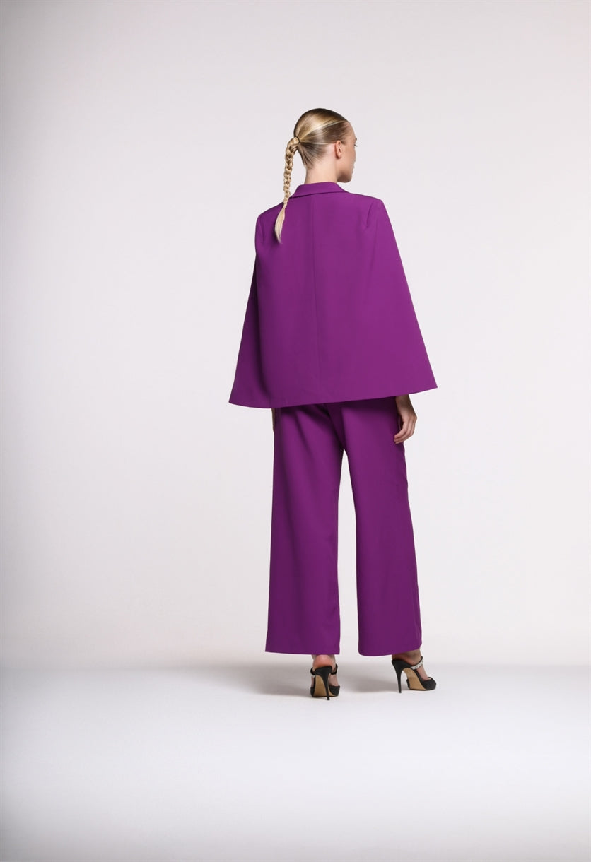 Cape Embellishment Blazer - Femi9 EG