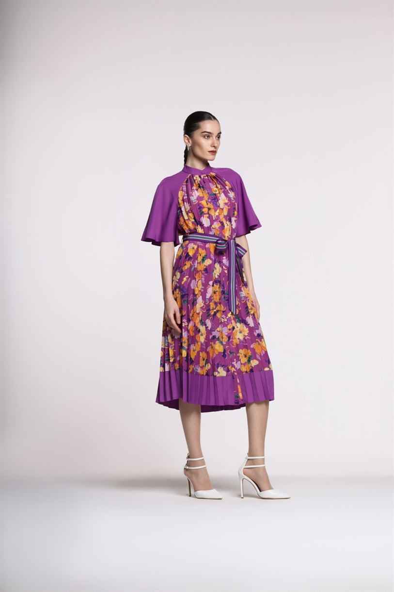Printed Midi Length Dress - Femi9 EG
