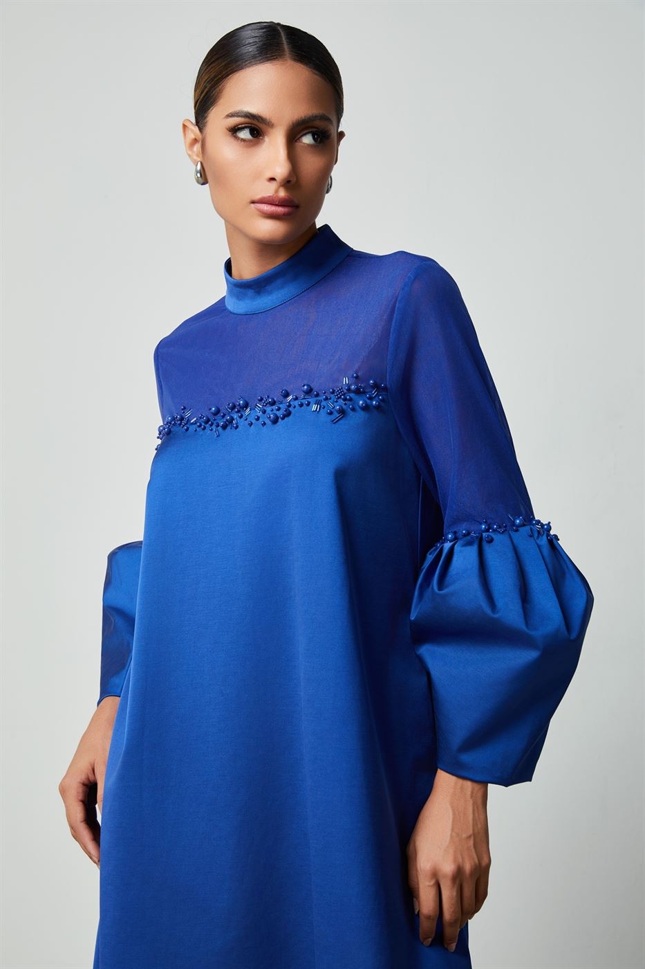 Balloon Sleeves Dress - Femi9 EG
