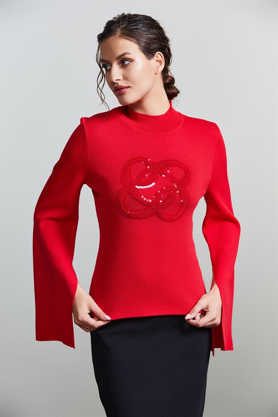 Flare Long Sleeves Pullover - Femi9 EG