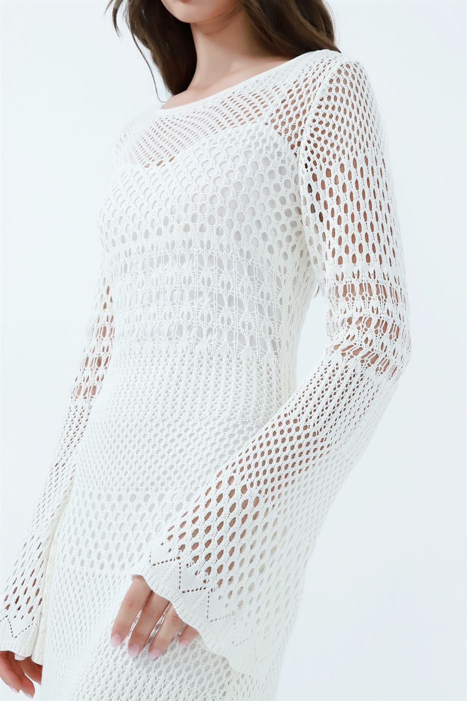Crochet Knit Dress - Femi9 EG