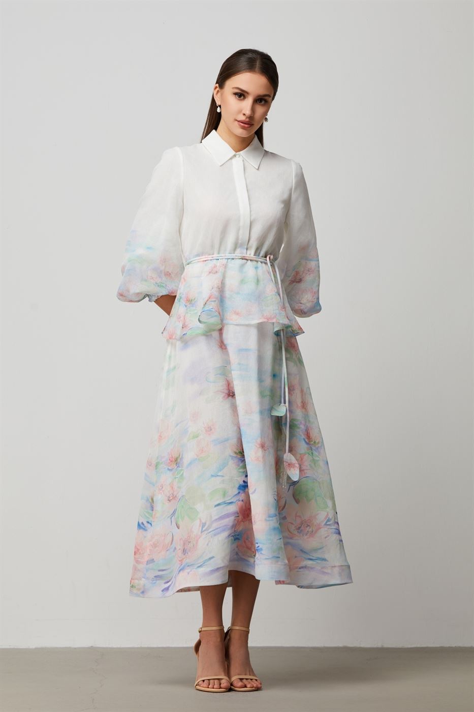 Balloon Sleeves Dress - Femi9 EG