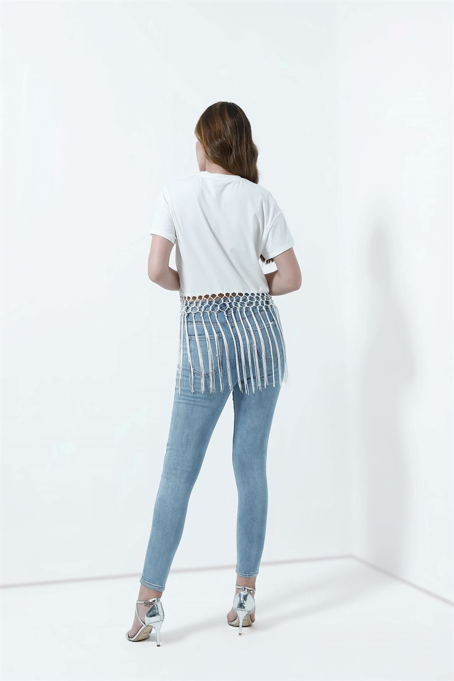 T-Shirt With Fringe - Femi9 EG