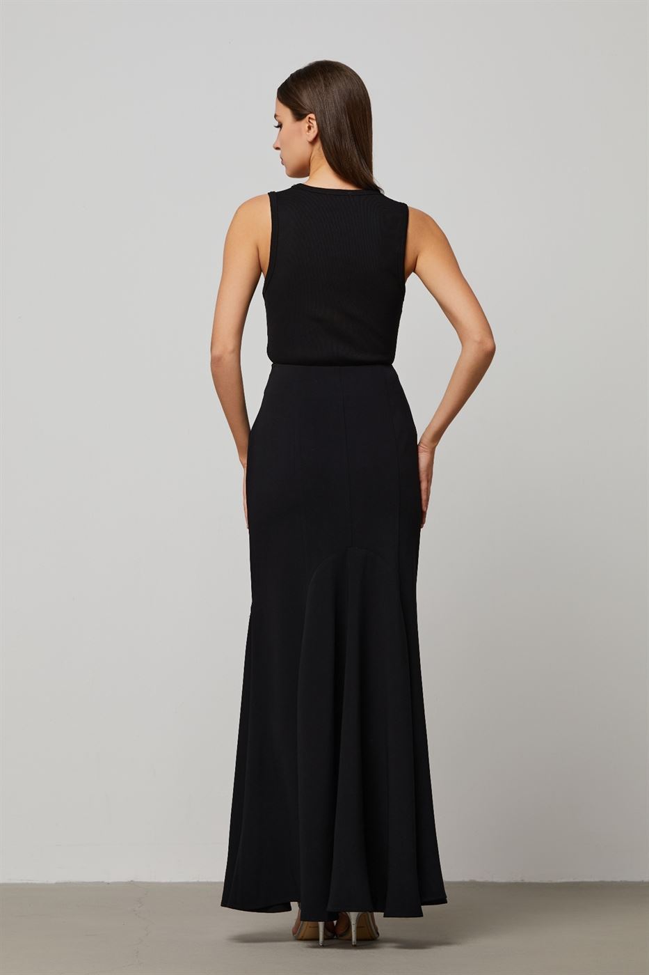 Wavy Hem Maxi Skirt - Femi9 EG
