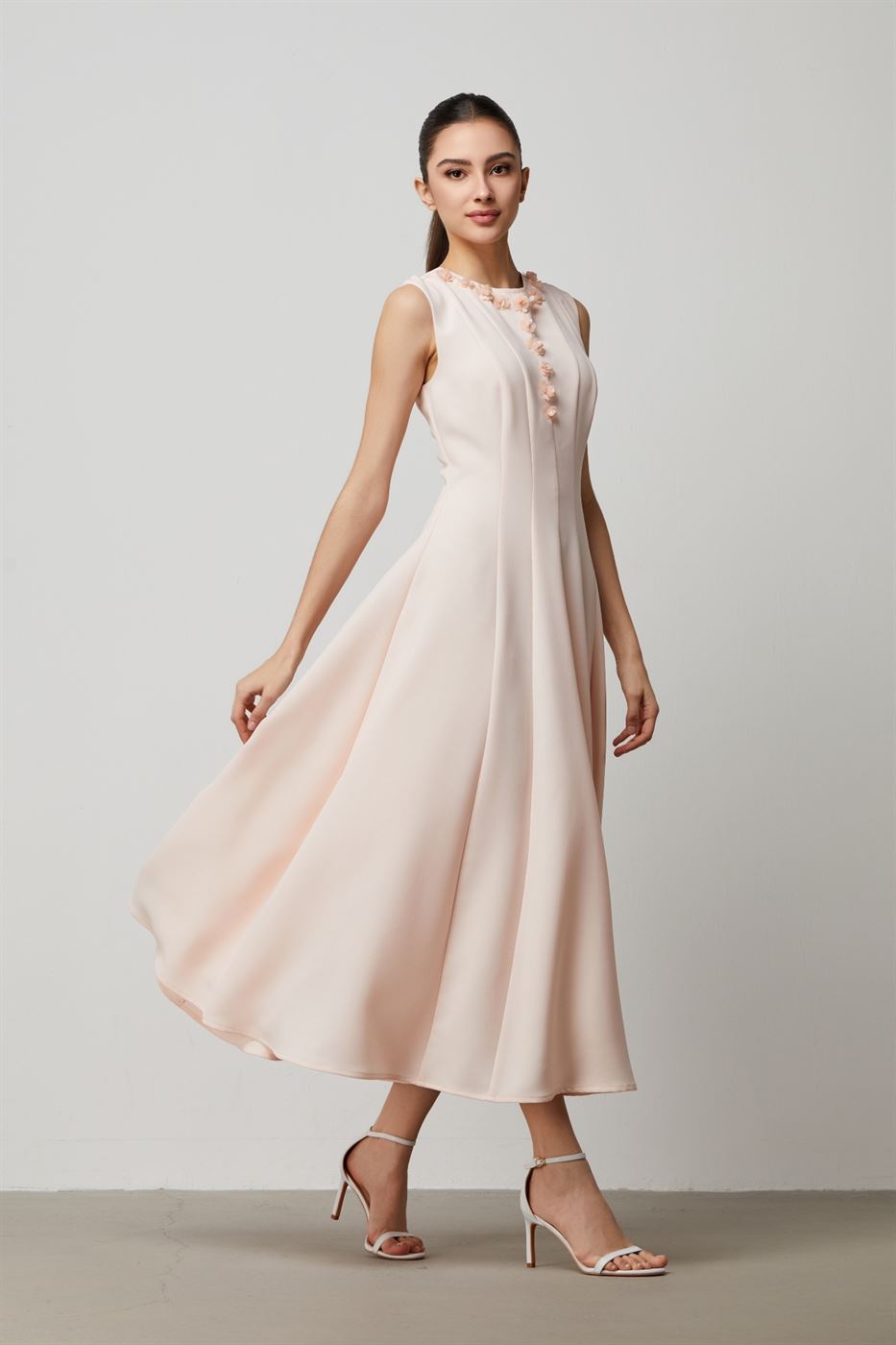 Floral Embroidery Dress - Femi9 EG