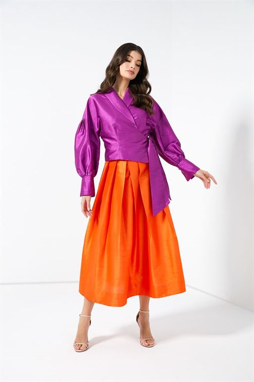 Full Shape Midi Length Skirt - Femi9 EG