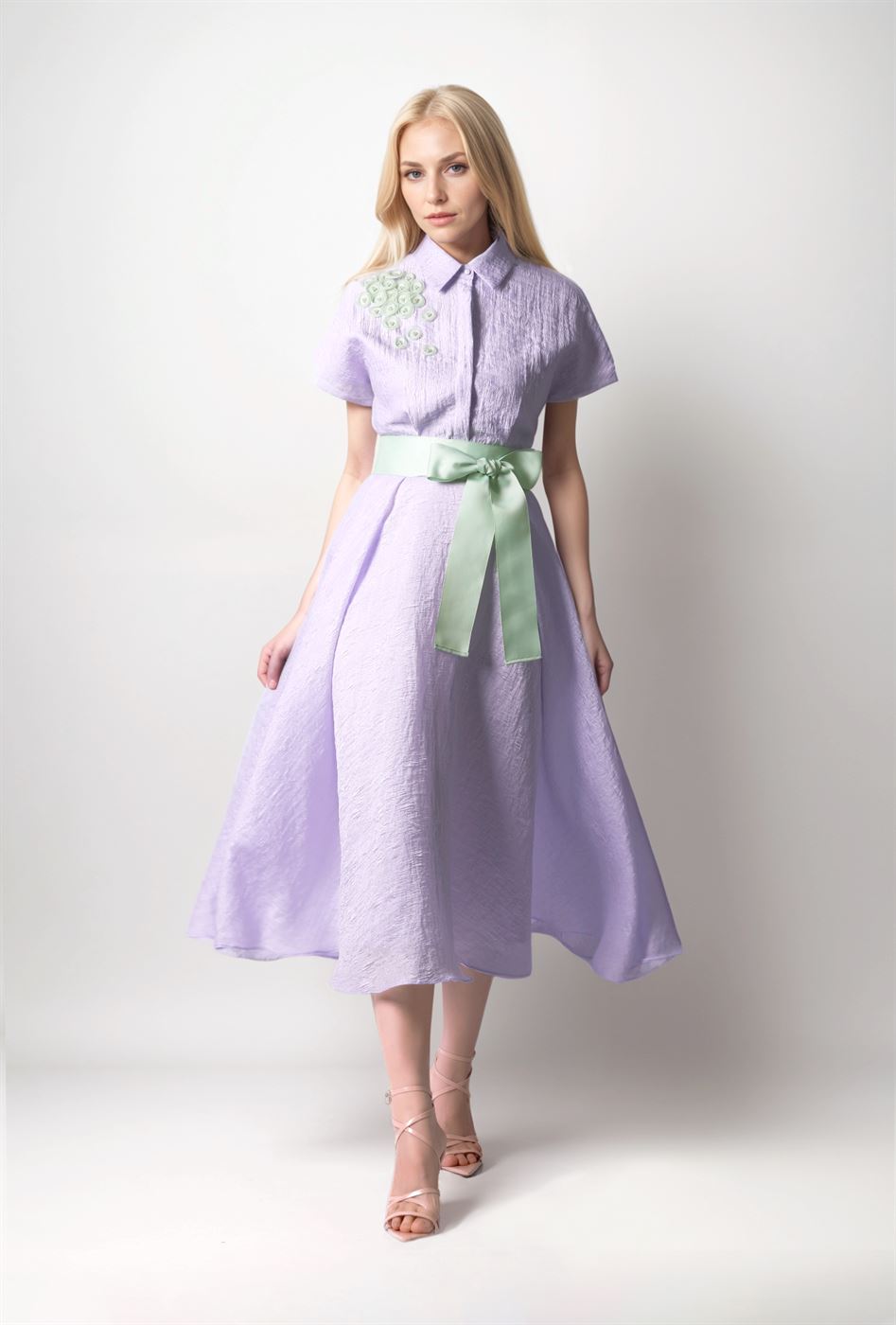 Jacquard Shirt Dress - Femi9 EG