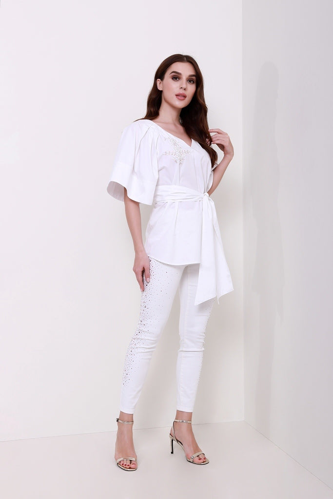 Embellished Sides Jeans - Femi9 EG
