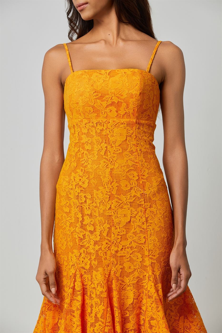 Lace Dress With Godets - Femi9 EG