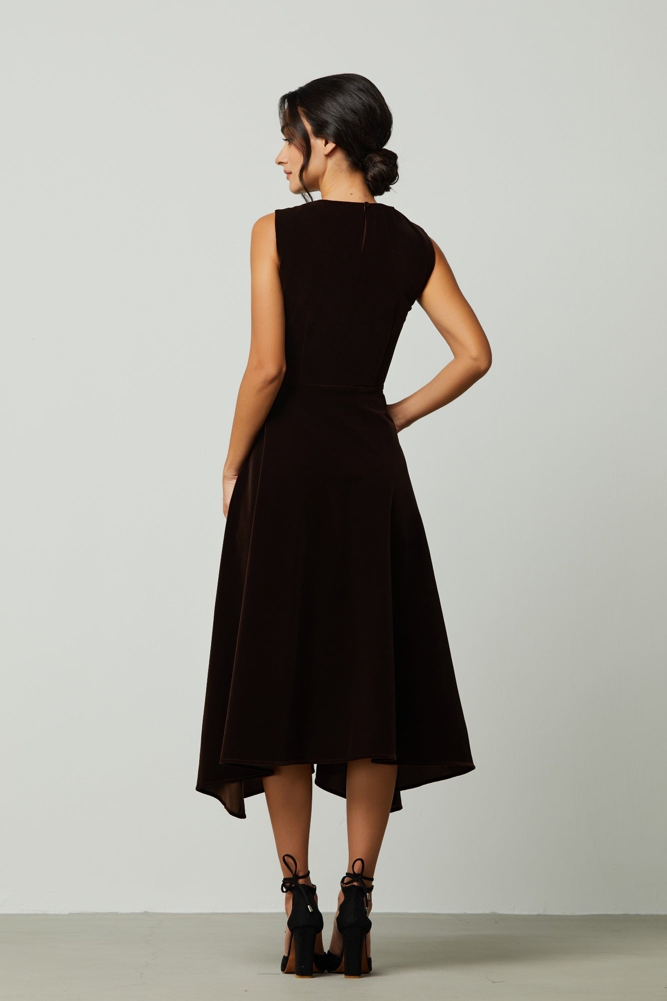 Fit And Flare Velvet Dress - Femi9 EG