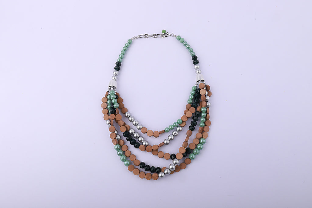 Beaded Multi Layered Necklace - Femi9 EG