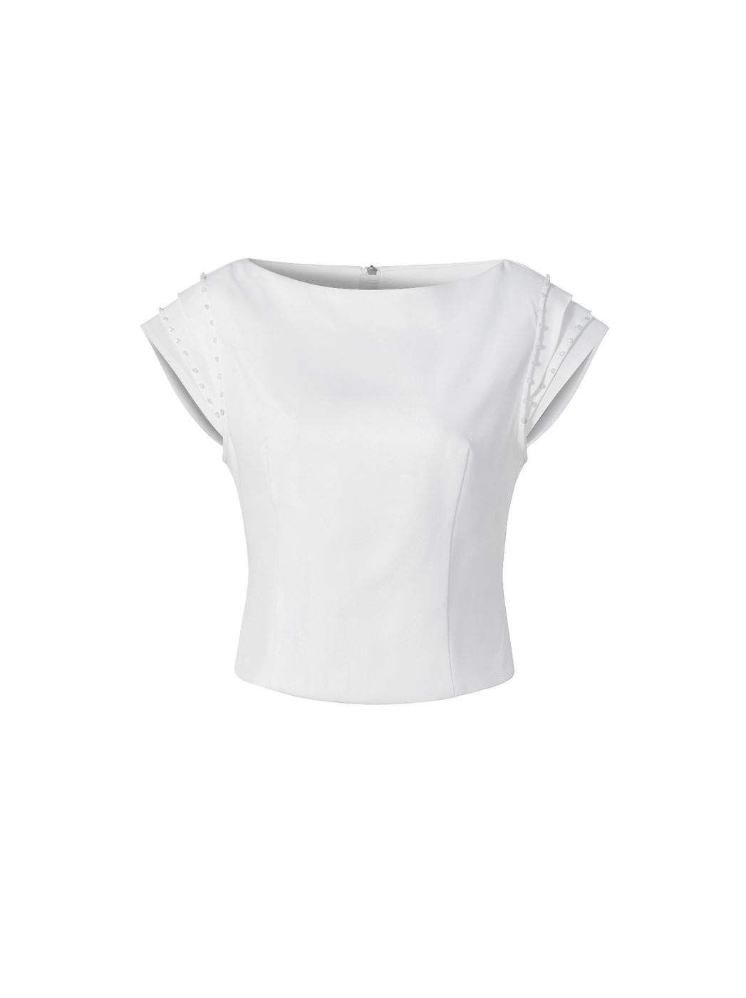 Fitted Off White Top - Femi9 EG
