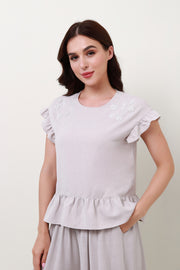 Floral Sequin Top - Femi9 EG