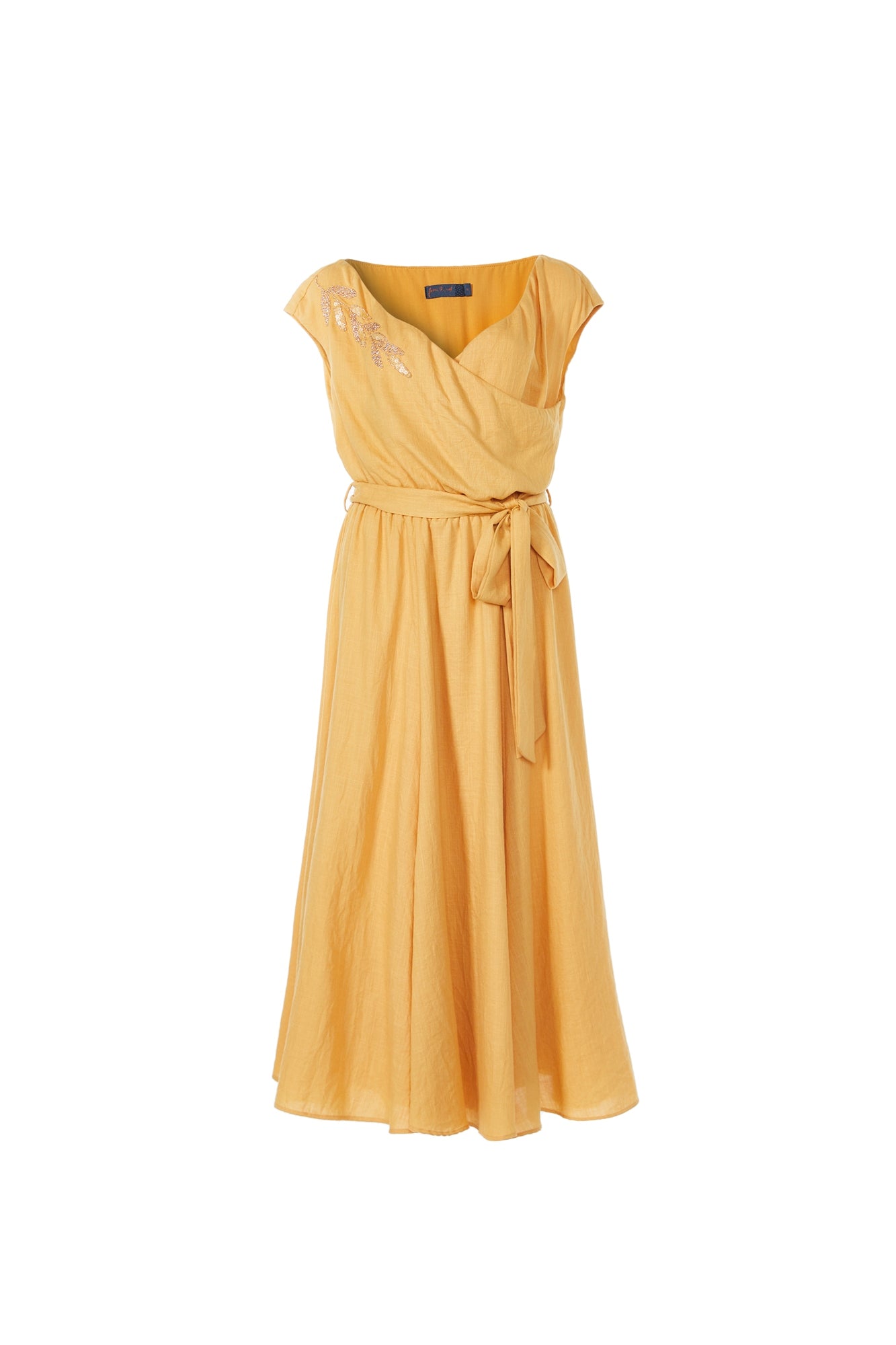 Embellished Open Neck Dress - Femi9 EG