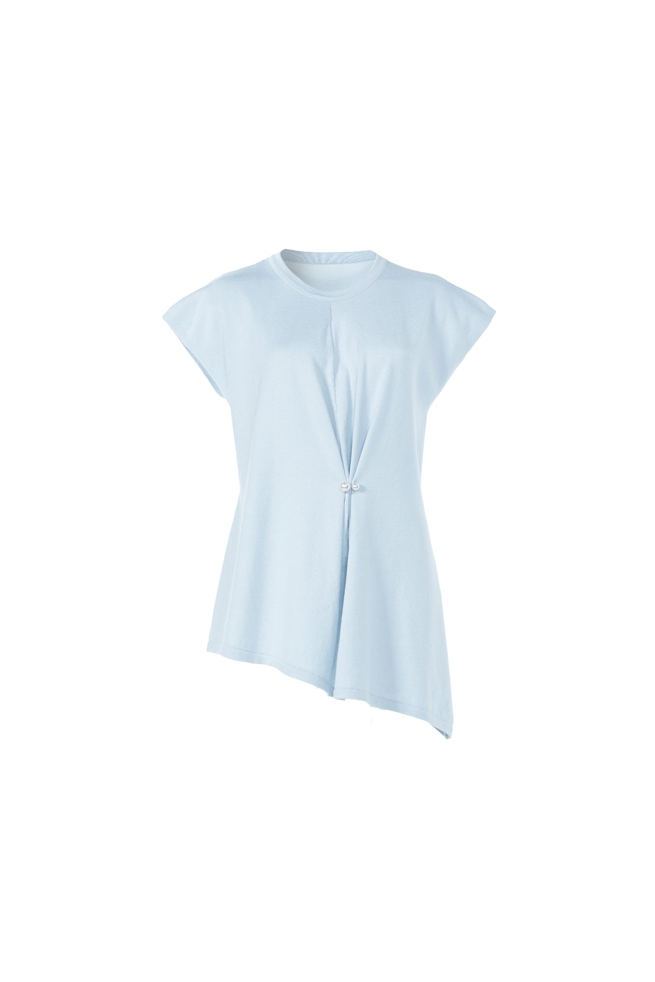 Rounded Neck Knitted Top - Femi9 EG