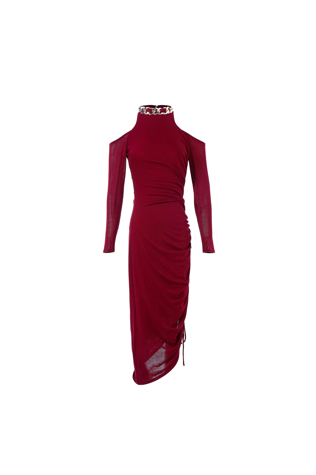 Cold Shoulder Slim Dress - Femi9 EG