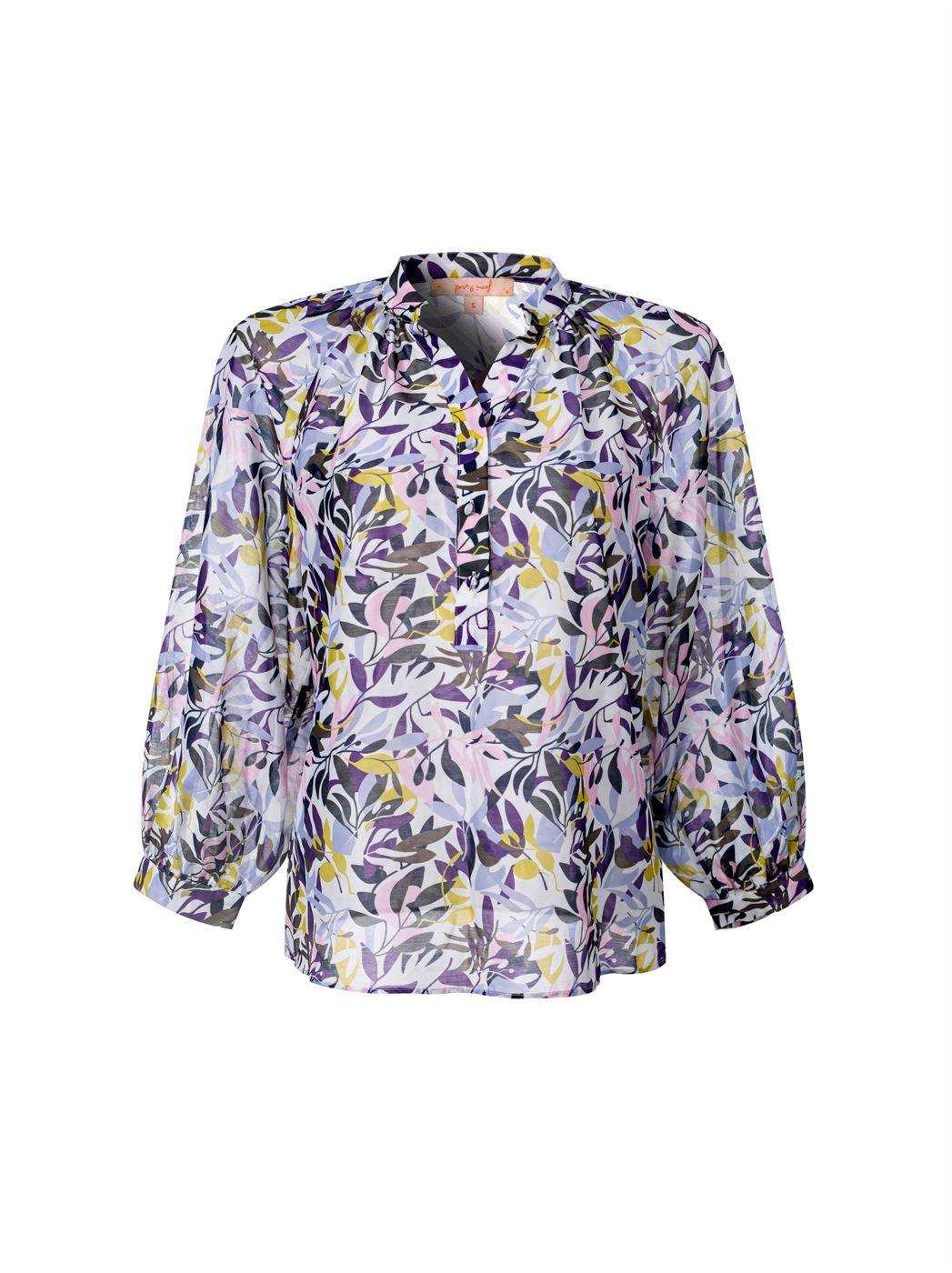 Printed Long Sleeve Blouse - Femi9 EG