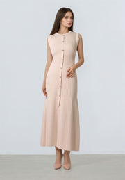 Buttoned Knit Dress - Femi9 EG