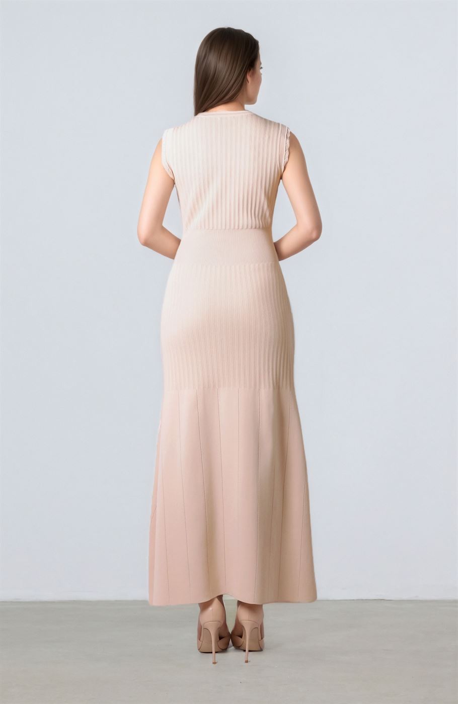 Buttoned Knit Dress - Femi9 EG
