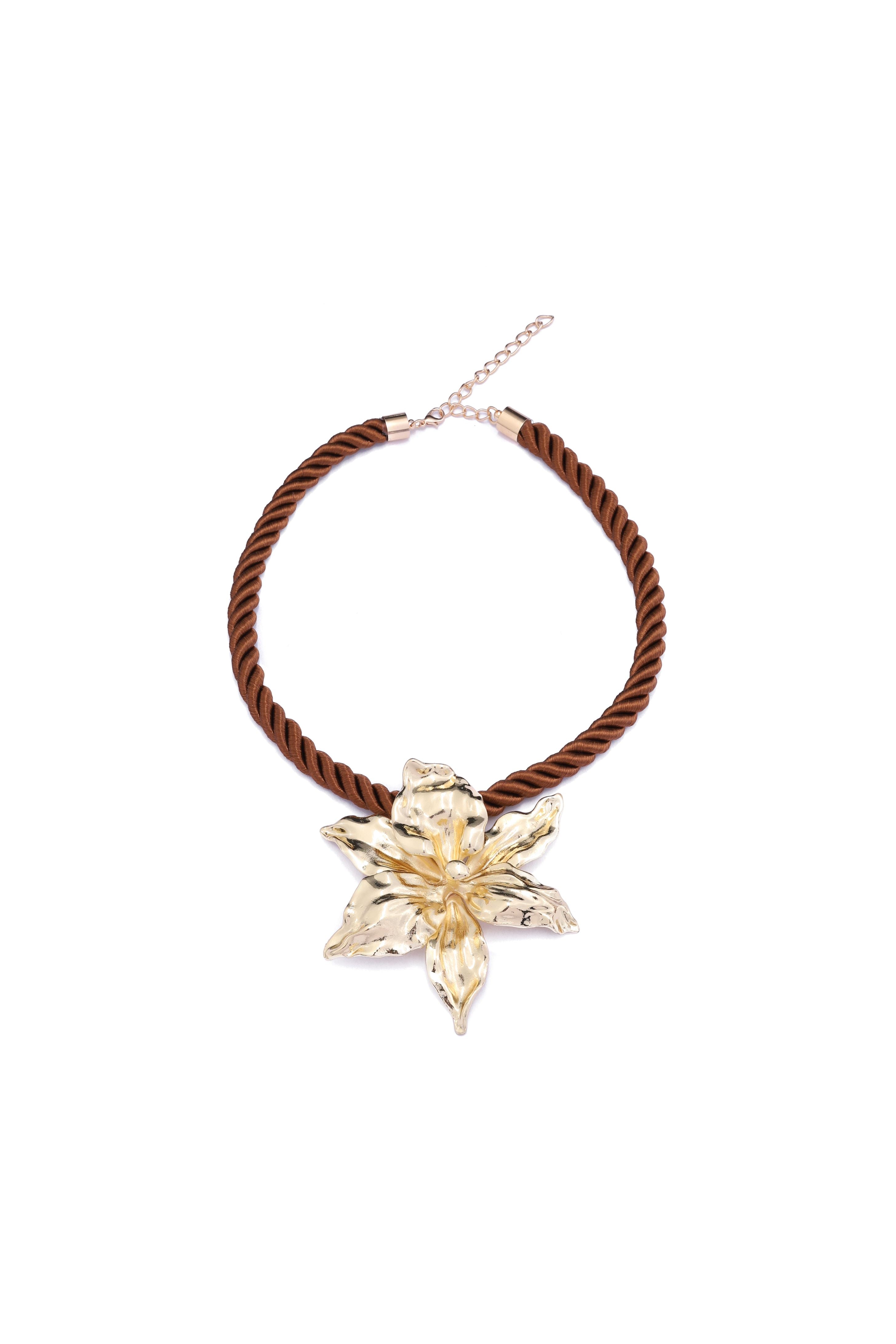 Golden floral Necklace