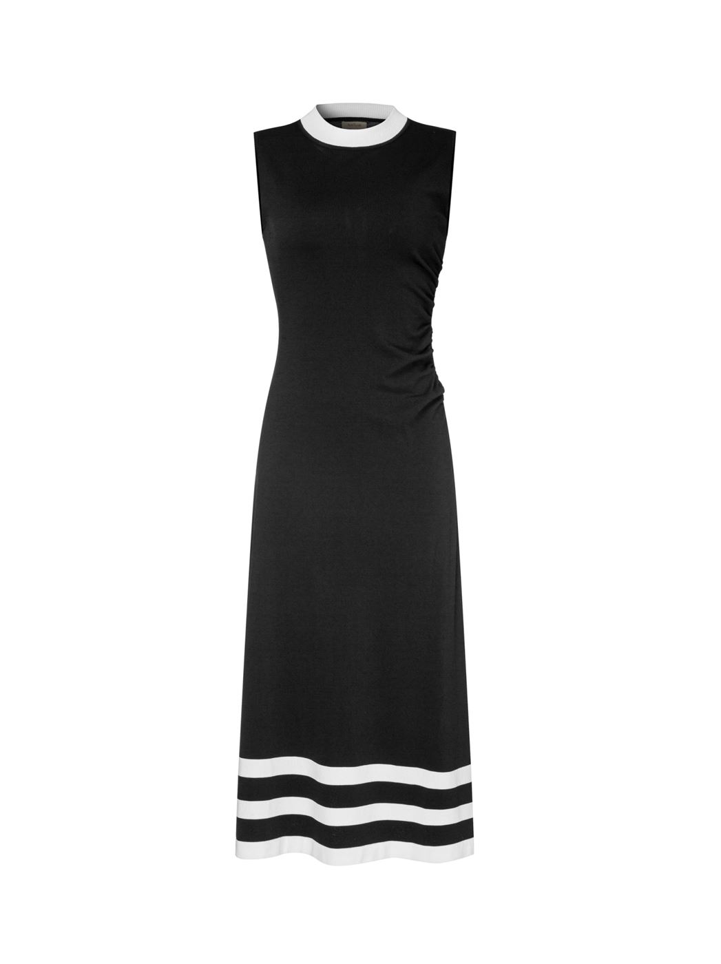 Monochrome Sleeveless Knit Dress - Femi9 EG