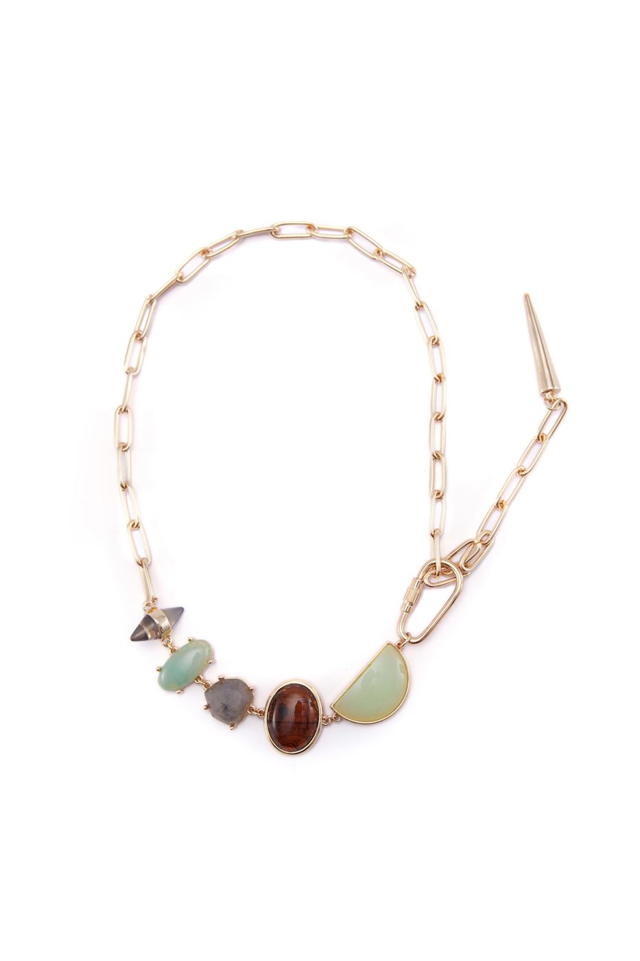 Multi Shapes Stone Necklace - Femi9 EG