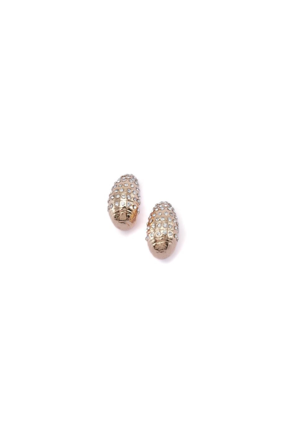Gold Tone Chunky Half Hoop Earrings - Femi9 EG