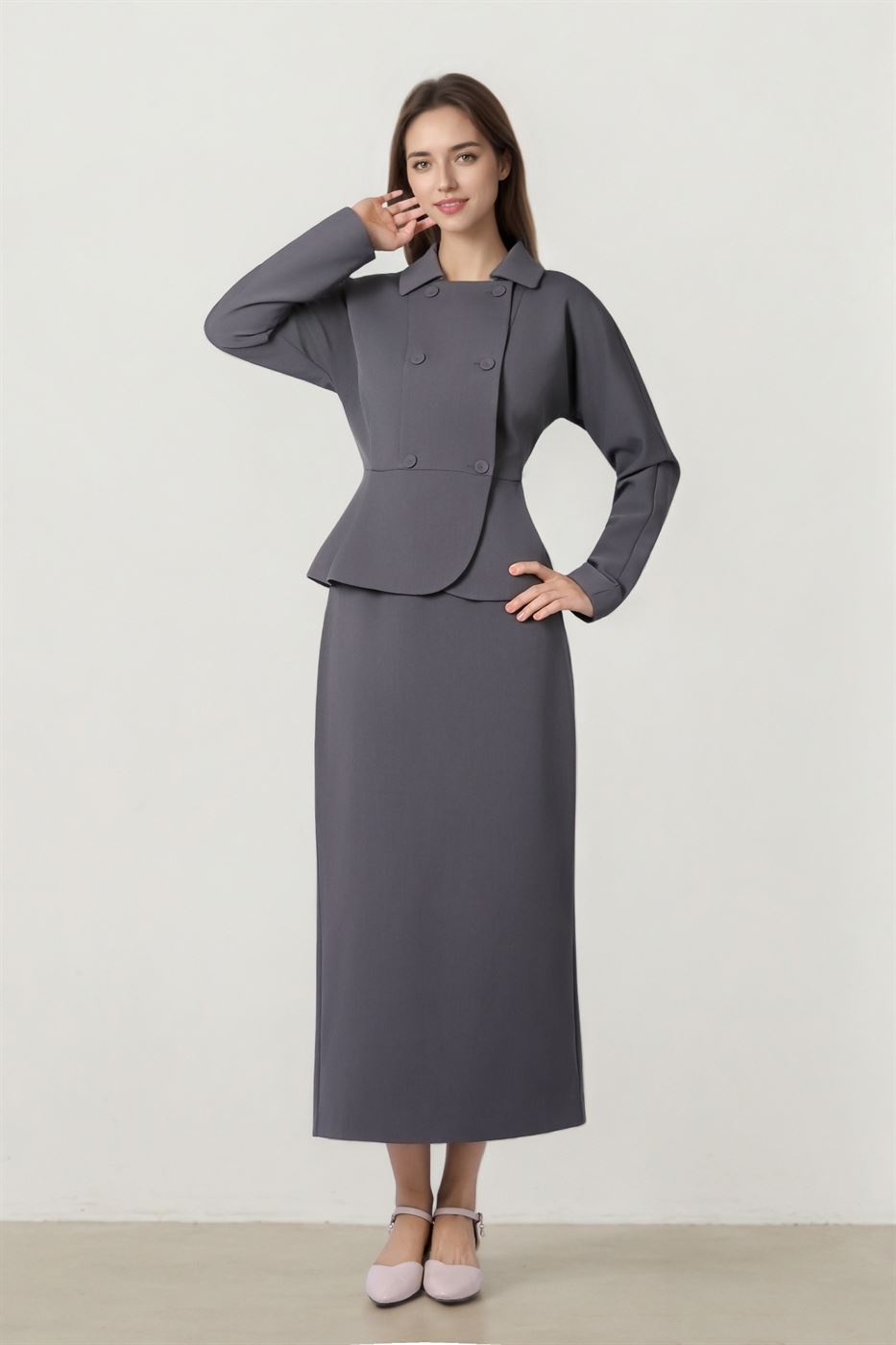 Classic Gray Skirt - Femi9 EG