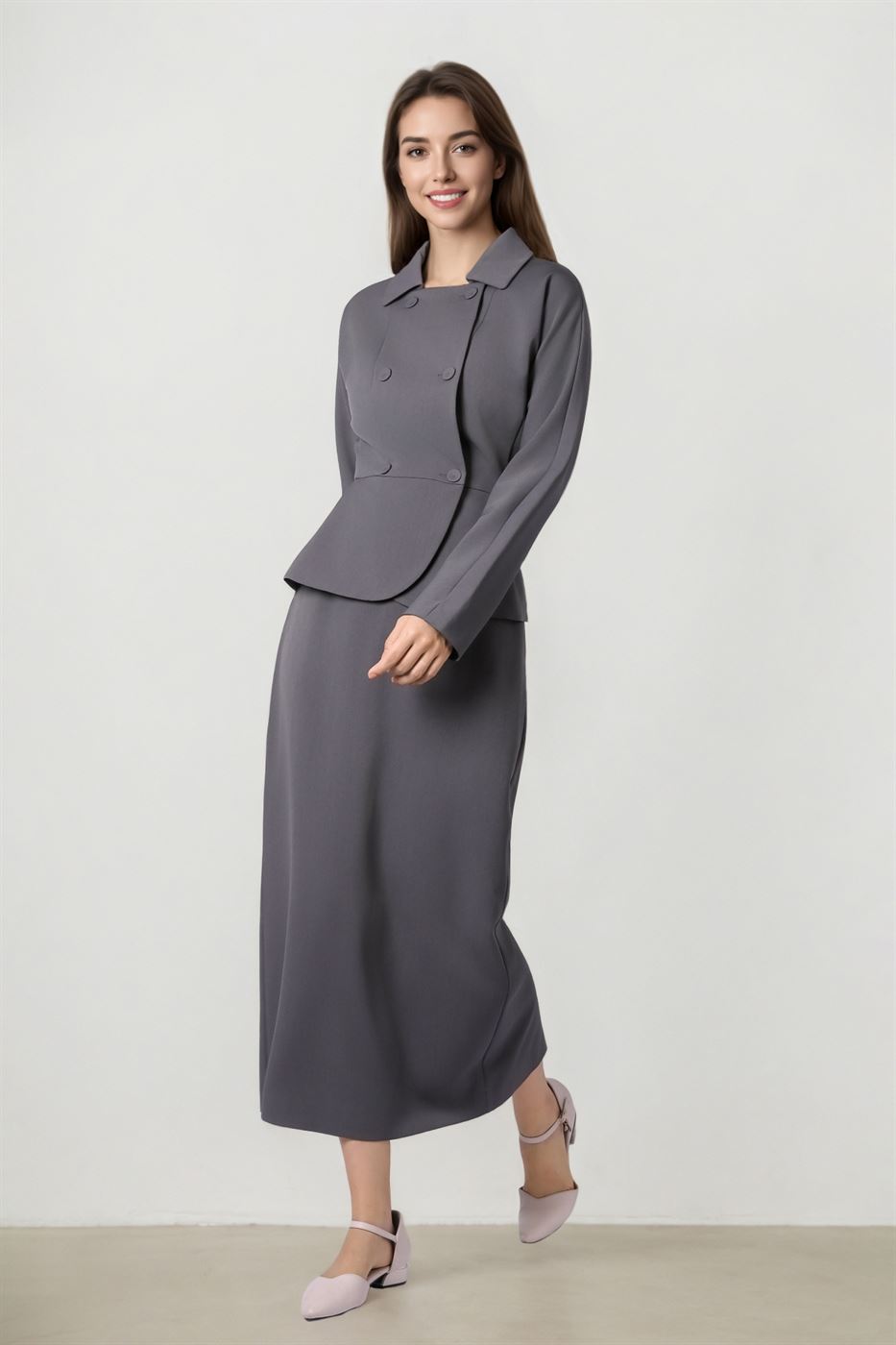 Classic Gray Skirt - Femi9 EG