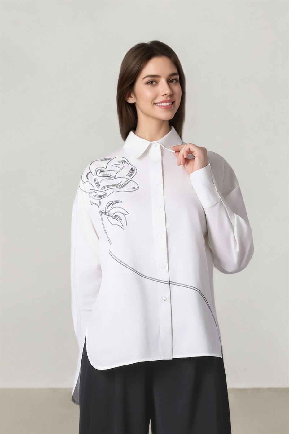 Rose Sketch Shirt - Femi9 EG