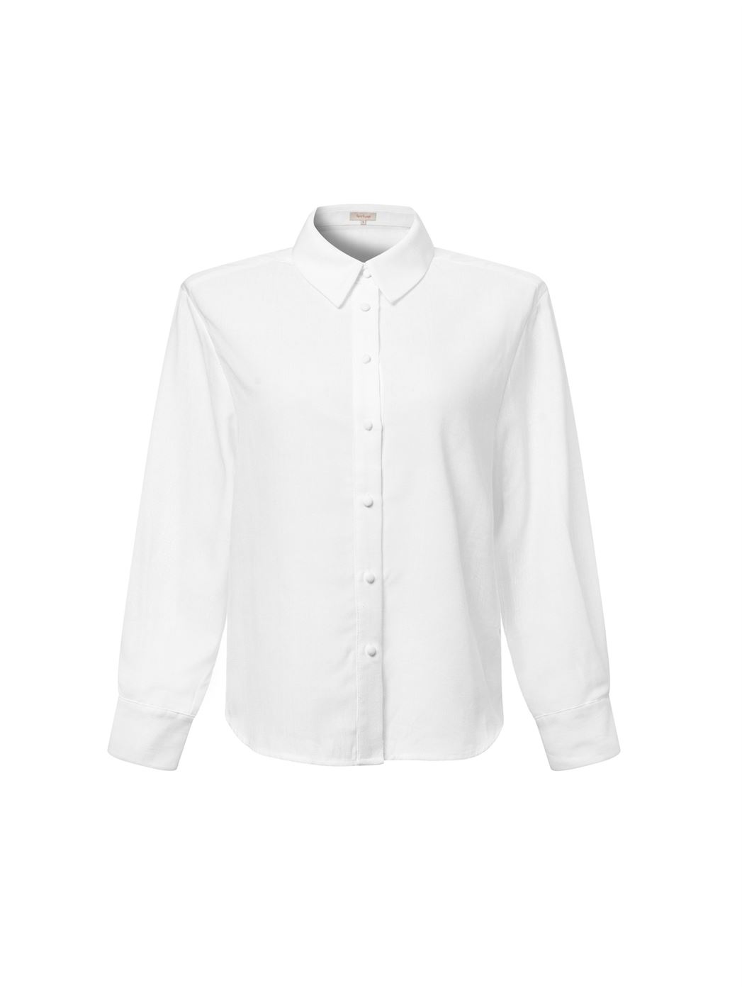 White Cotton Linen Shirt