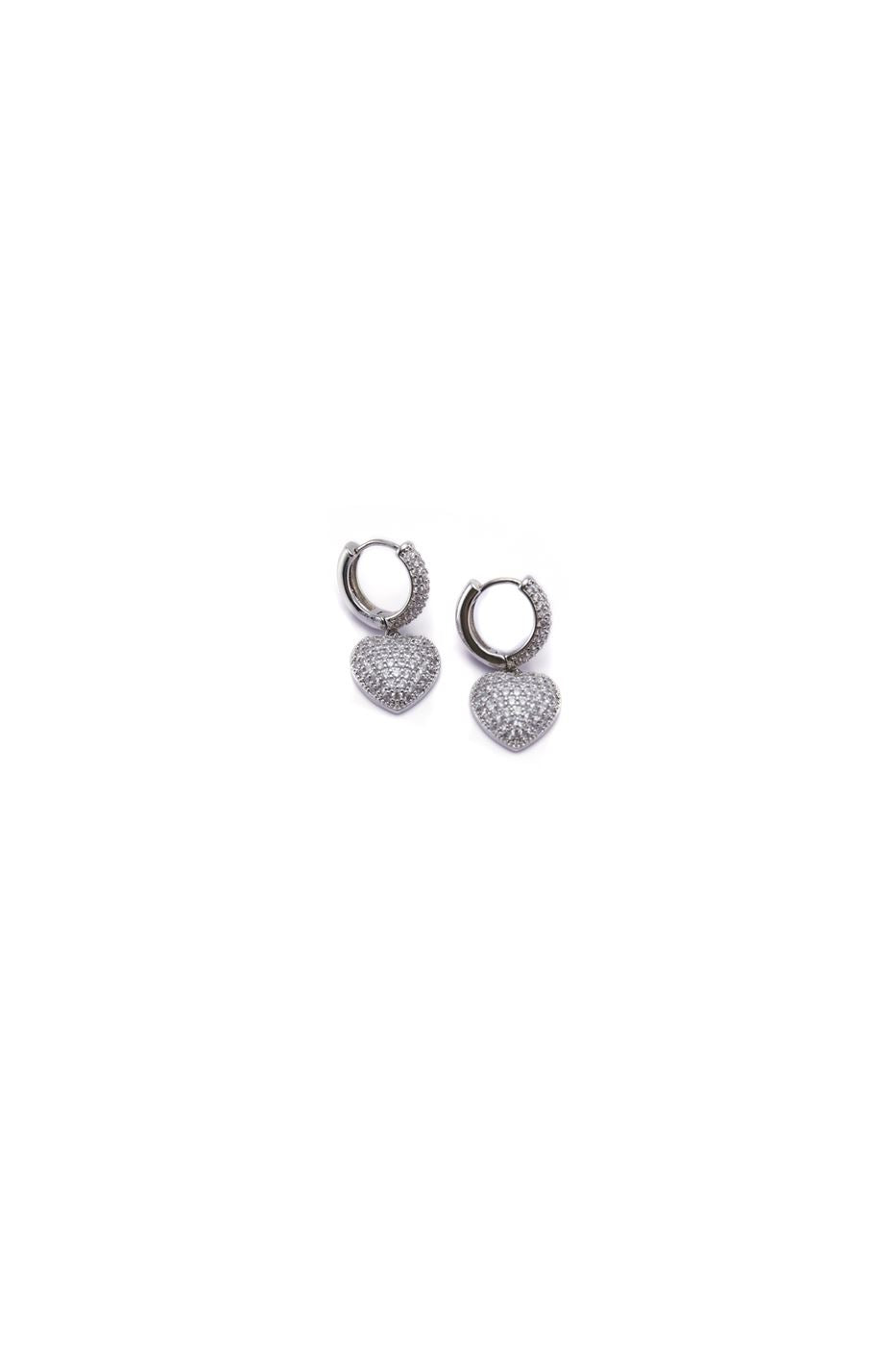 Double Drop Heart Earrings - Femi9 EG