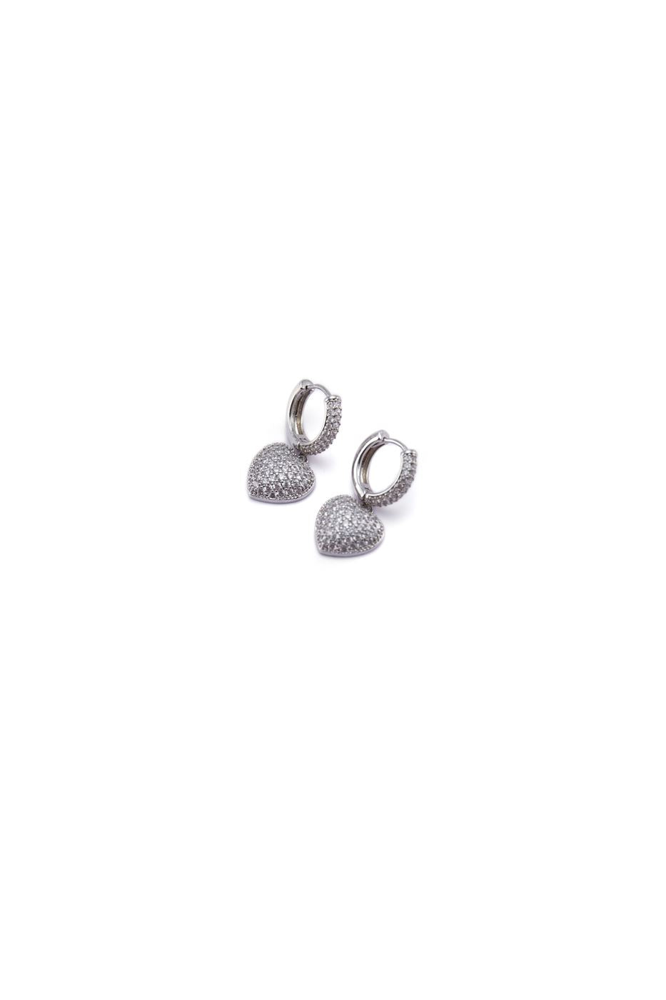 Double Drop Heart Earrings - Femi9 EG