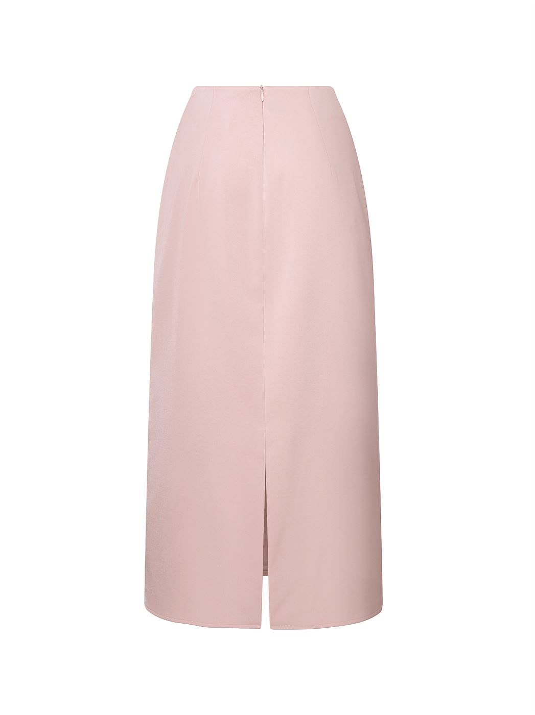 Midi Skirt with Embroidered Flowers