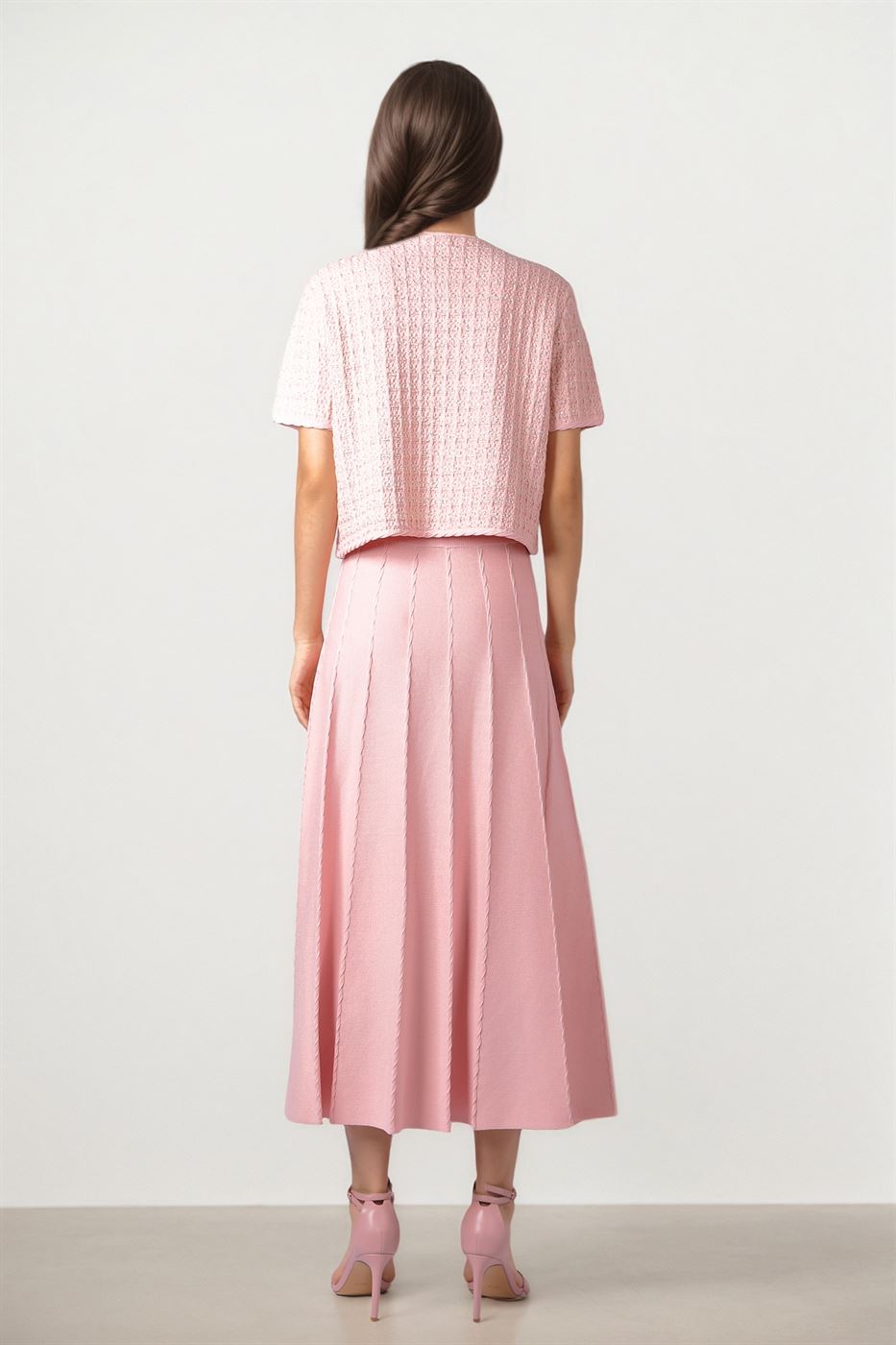 SHORT SLEEVES KNITTED PULLOVER