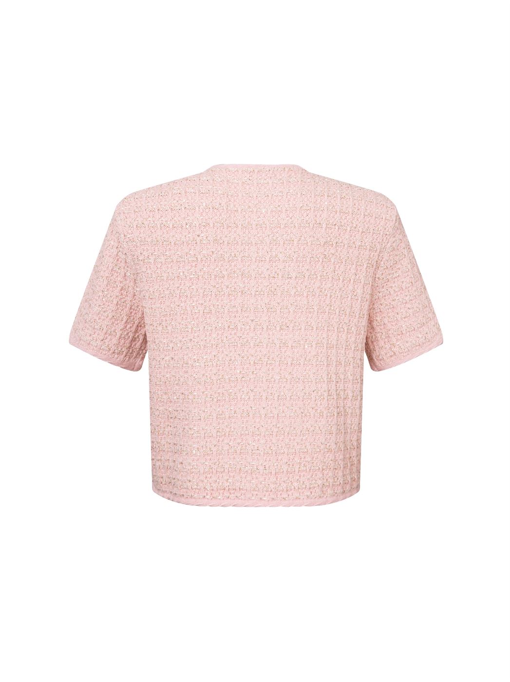 SHORT SLEEVES KNITTED PULLOVER