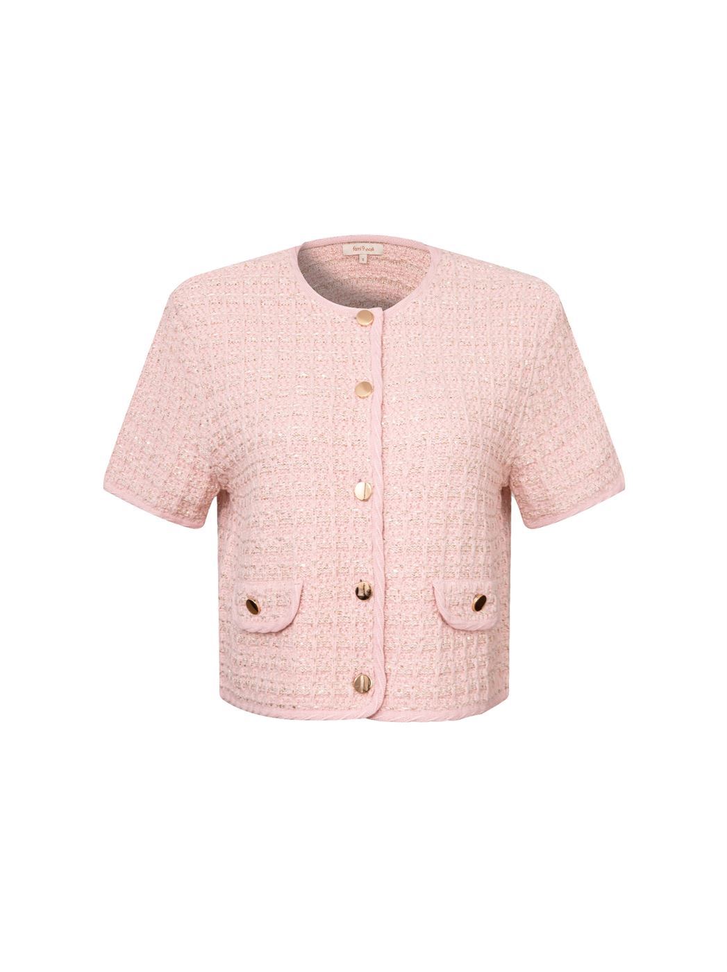 SHORT SLEEVES KNITTED PULLOVER
