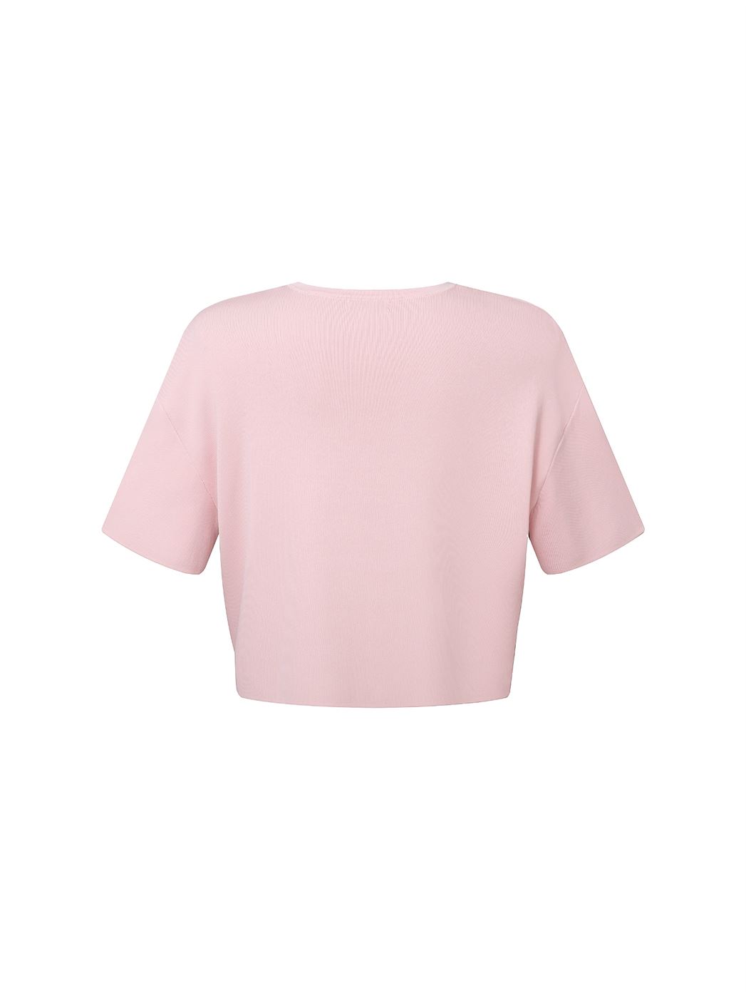LOOSE PINK KNITTED TOP