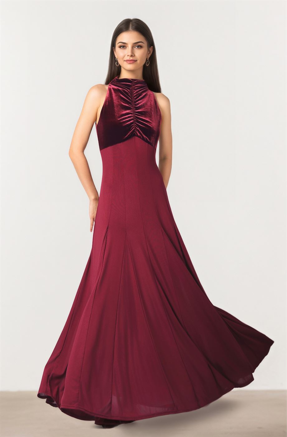 Burgundy Maxi Dress