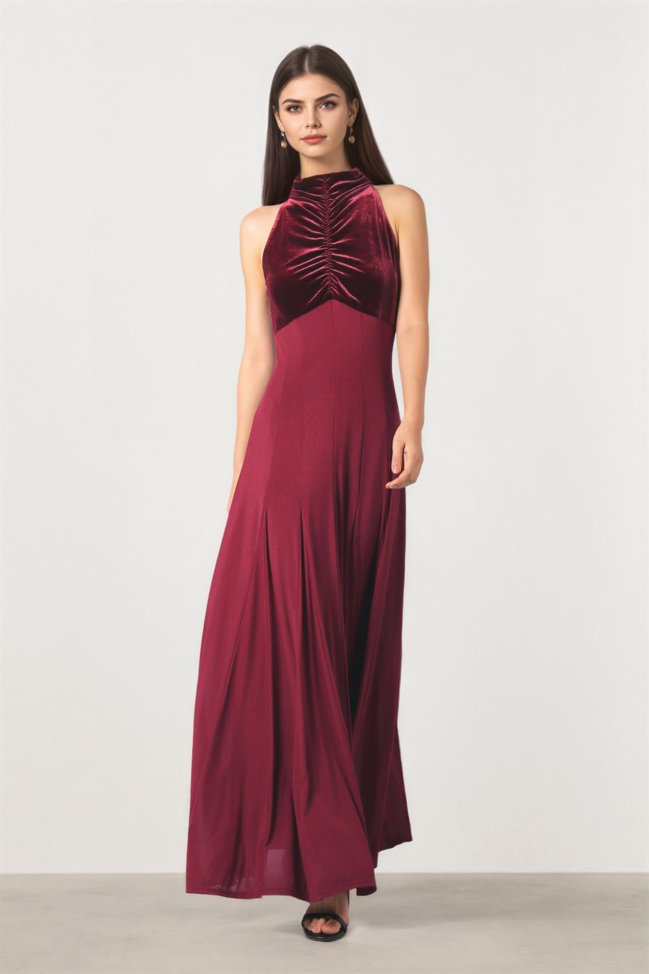 Burgundy Maxi Dress