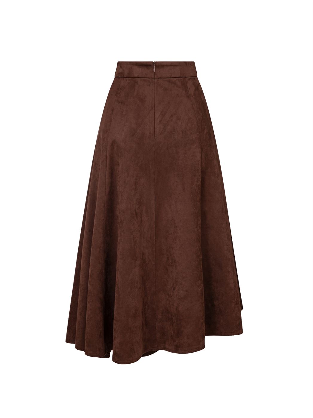 MIDI LENGTH SUEDE SKIRT